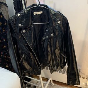 patent leather jacket